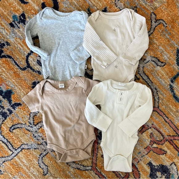 Neutral Baby Bodysuit Bundle Colored Organics + Jamie Kay + Honest Cloud - Picture 1 of 12